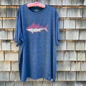 Vineyard Vines Performance Heathered Blue T-Shirt
